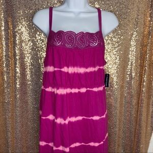 NWT Faded Glory Tie-Dye Beach Dress